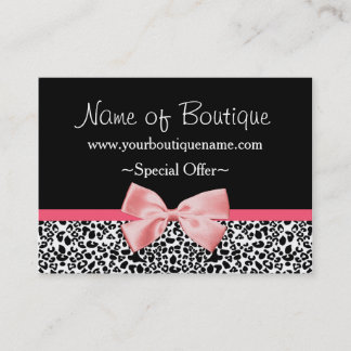 Coupon rabais Empreinte de léopard à la mode Pink