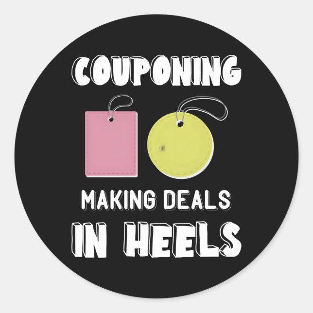 Couponcouponcouponer Coupons Sho Runder Aufkleber (Vorderseite)