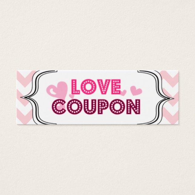 Coupons d'amour de la Saint Valentin (Devant)
