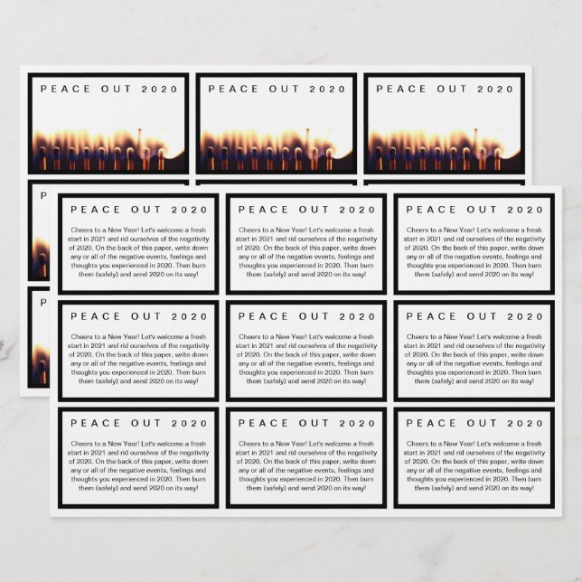 Coupons de nettoyage de carte de fermeture de nouv (Devant / Derrière)