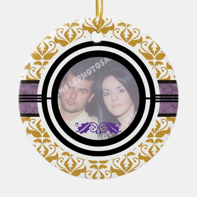Coupons erste/1. Weihnachtsdämonenschmuck Foto Keramikornament (Vorne)