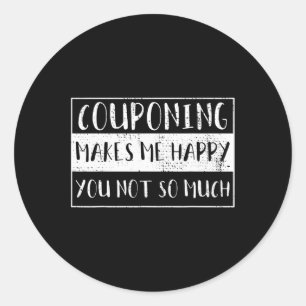 Coupons sammeln Vintage Runder Aufkleber