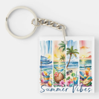 COUPS DE PINCES AUX THÈMES DE PLAGE D'ÉTÉ COLORÉS