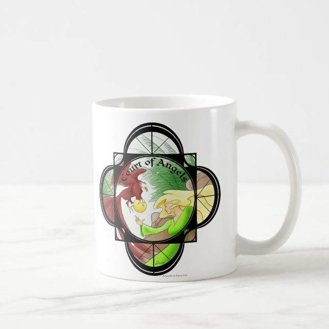 Cour de tasse de logo d'anges (Droite)