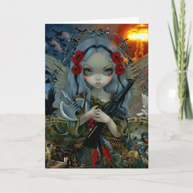 "Cour d'Unseelie :  Carte de voeux de guerre" (Devant)