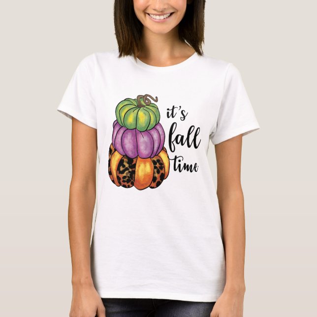 Cour Time Quote Colorado Pumpkins Crafty T-Shirt (Vorderseite)