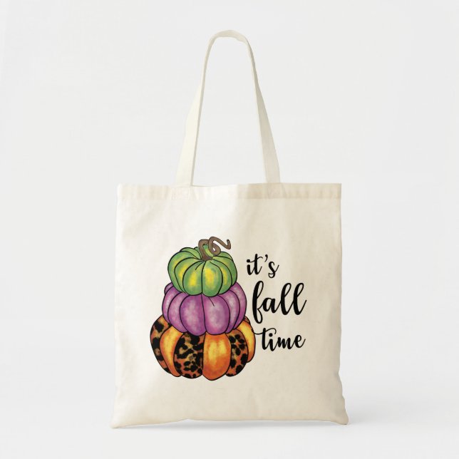 Cour Time Quote Colorado Pumpkins Crafty Tragetasche (Vorne)