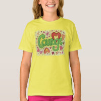 Courage Coeur Word Art T-shirt personnalisé