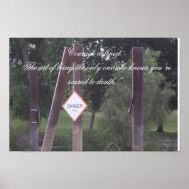 Courage Defined Poster