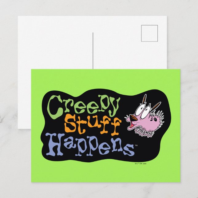 Courage des feigen Hundes | Creepy Stuff Events Postkarte (Vorne/Hinten)
