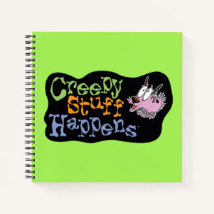 Courage des feigen Hundes   Creepy Stuff Happens Notizbuch