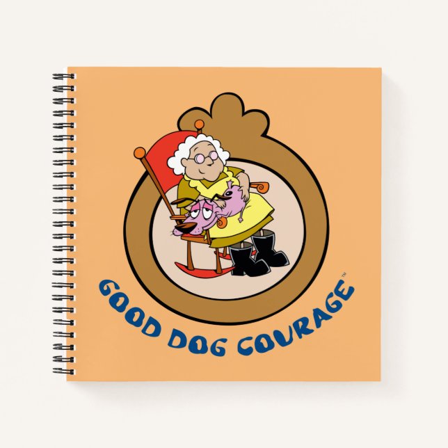 Courage des feigen Hundes | Guter Hundehaufen Notizbuch (Vorderseite)