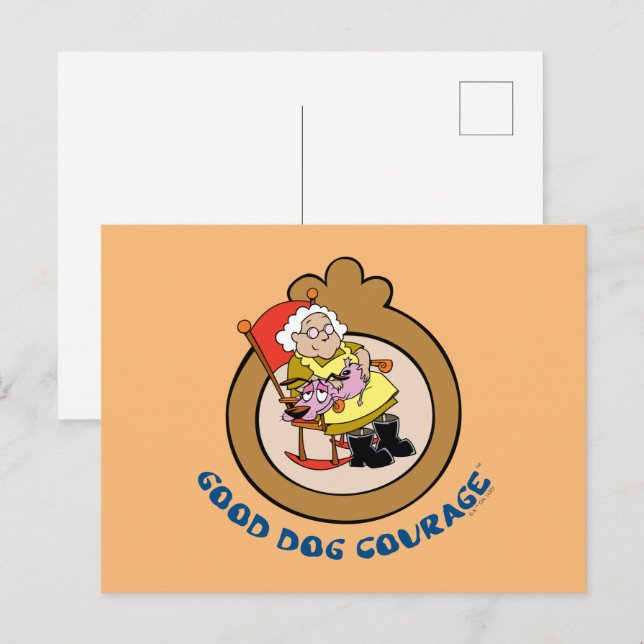 Courage des feigen Hundes | Guter Hundehaufen Postkarte (Vorne/Hinten)