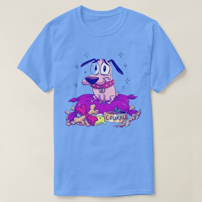 Courage des feigen Hundes T-Shirt (Design vorne)