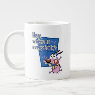 Courage des feigen Hundes | Wo sind alle? Jumbo-Tasse
