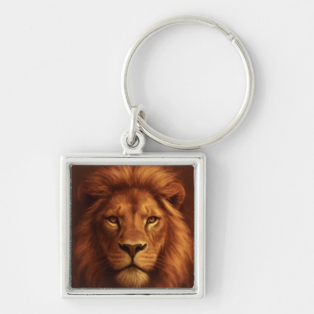 Courage & Faith Lion keychain Schlüsselanhänger (Vorne)