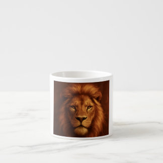 Courage & Faith Lion Mug Espressotasse