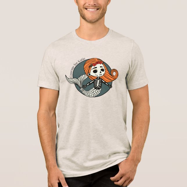 Courage für Katie - Neues Logo-T-Shirt Tri-Blend Shirt (Vorderseite)