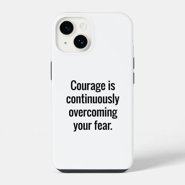 Courage iPhone Case 14 Hülle (Rückseite)