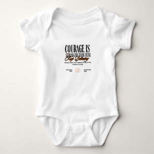 Courage ist stärker als Angst Baby Strampler