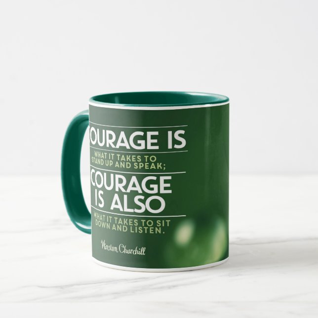 Courage ist, was es braucht tasse (Vorderseite Links)