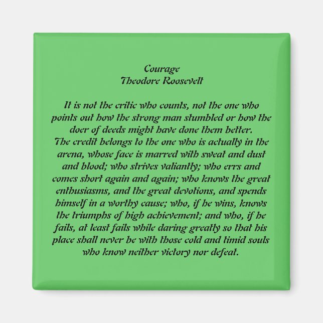 Courage Magnet (Vorne)