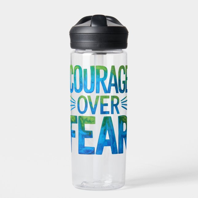 Courage over fear trinkflasche (Vorderseite)