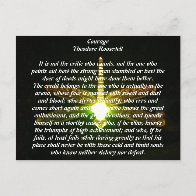 Courage Postkarte (Vorderseite)