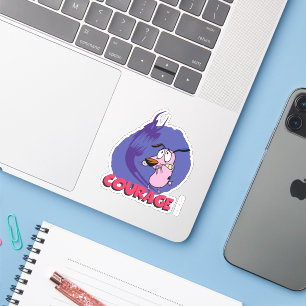 Courage the Cowardly Dog   Shadow Graphic Aufkleber