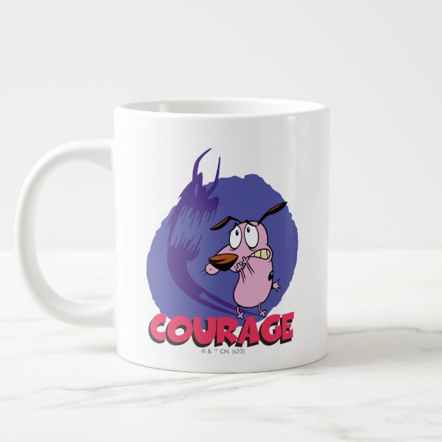 Courage the Cowardly Dog | Shadow Graphic Jumbo-Tasse (Links)