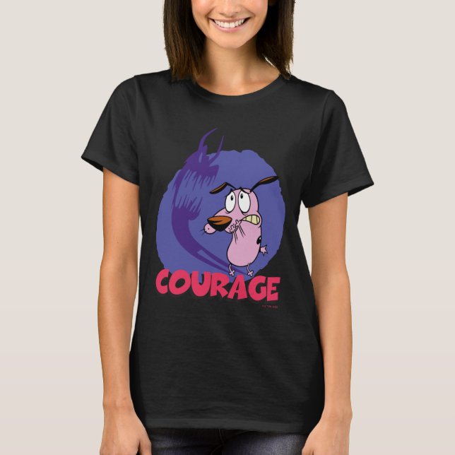 Courage the Cowardly Dog | Shadow Graphic T-Shirt (Vorderseite)