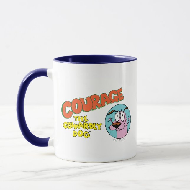 Courage the Cowardly Dog | Show Logo Tasse (Links)