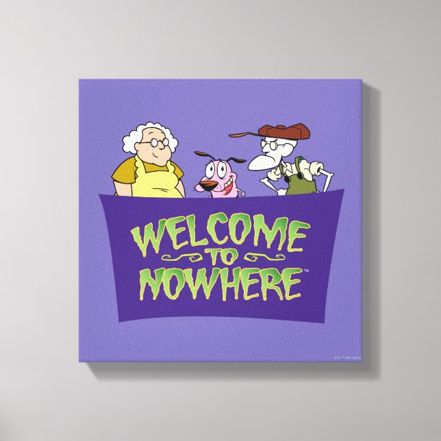 Courage the Cowardly Dog | Welcome To Nowhere Leinwanddruck (Vorderseite)