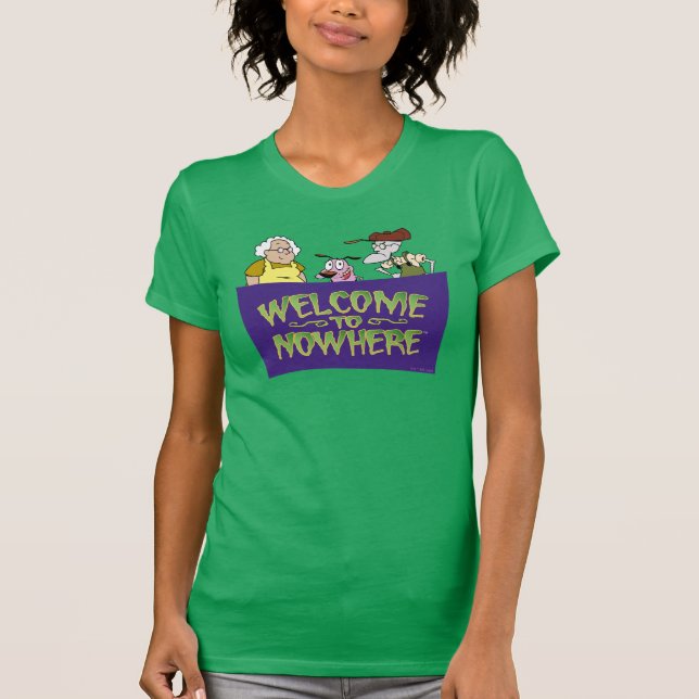 Courage the Cowardly Dog | Welcome To Nowhere T-Shirt (Vorderseite)