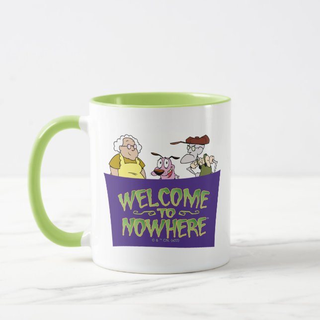 Courage the Cowardly Dog | Welcome To Nowhere Tasse (Links)