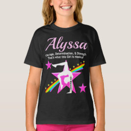 COURAGEOUS GYMNAST PERSONALISIERT T SHIRT