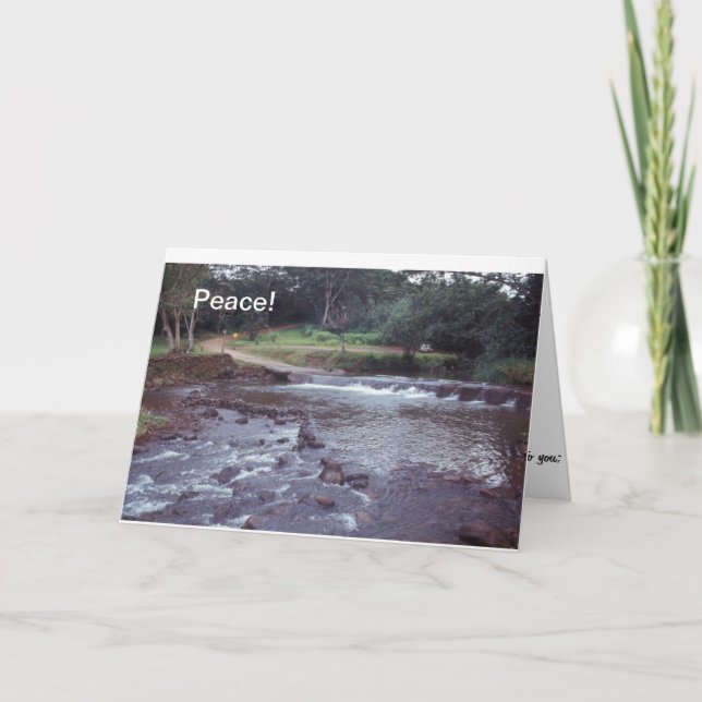 Courant d'Hawaï de carte pour notes de paix (Devant)