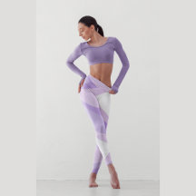 Courbe violette Ombre | Leggings de yoga