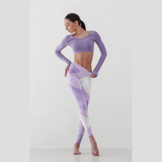 Courbe violette Ombre | Leggings de yoga
