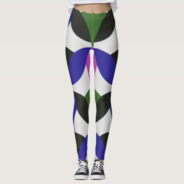 Courbes colorées Leggings (Devant)