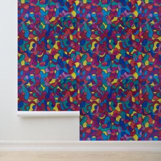 Courbes de papier peint couleur