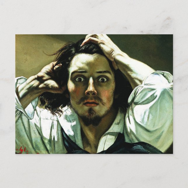 Courbet, die Verzweiflung als Postkarte (Vorderseite)
