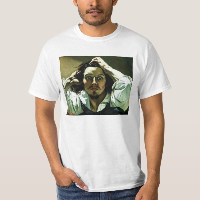 Courbet le T-shirt désespéré d'homme (Devant)