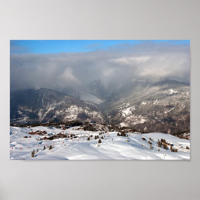 Courchevel 1850 3 Valleys Französische Alpen Frank Poster (Vorne)