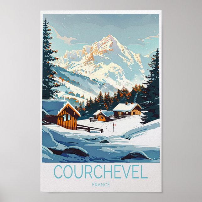 Courchevel France Poster (Vorne)