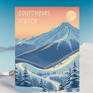Courchevel France vacances de ski Carte postale mo
