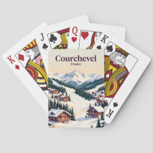 Courchevel Frankreich Spielkarten
