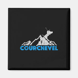 Courchevel Ski Snowboarden France Resort Distortio Magnet