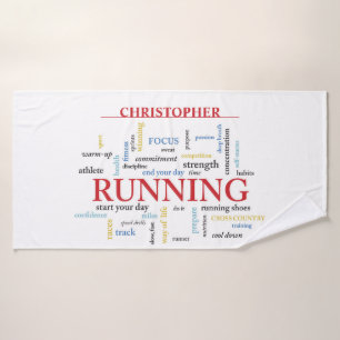 Coureur avec mots Personnalisé