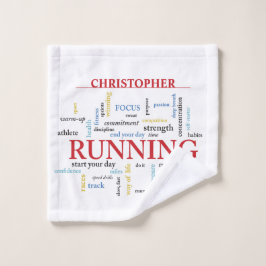 Coureur avec mots Personnalisé
